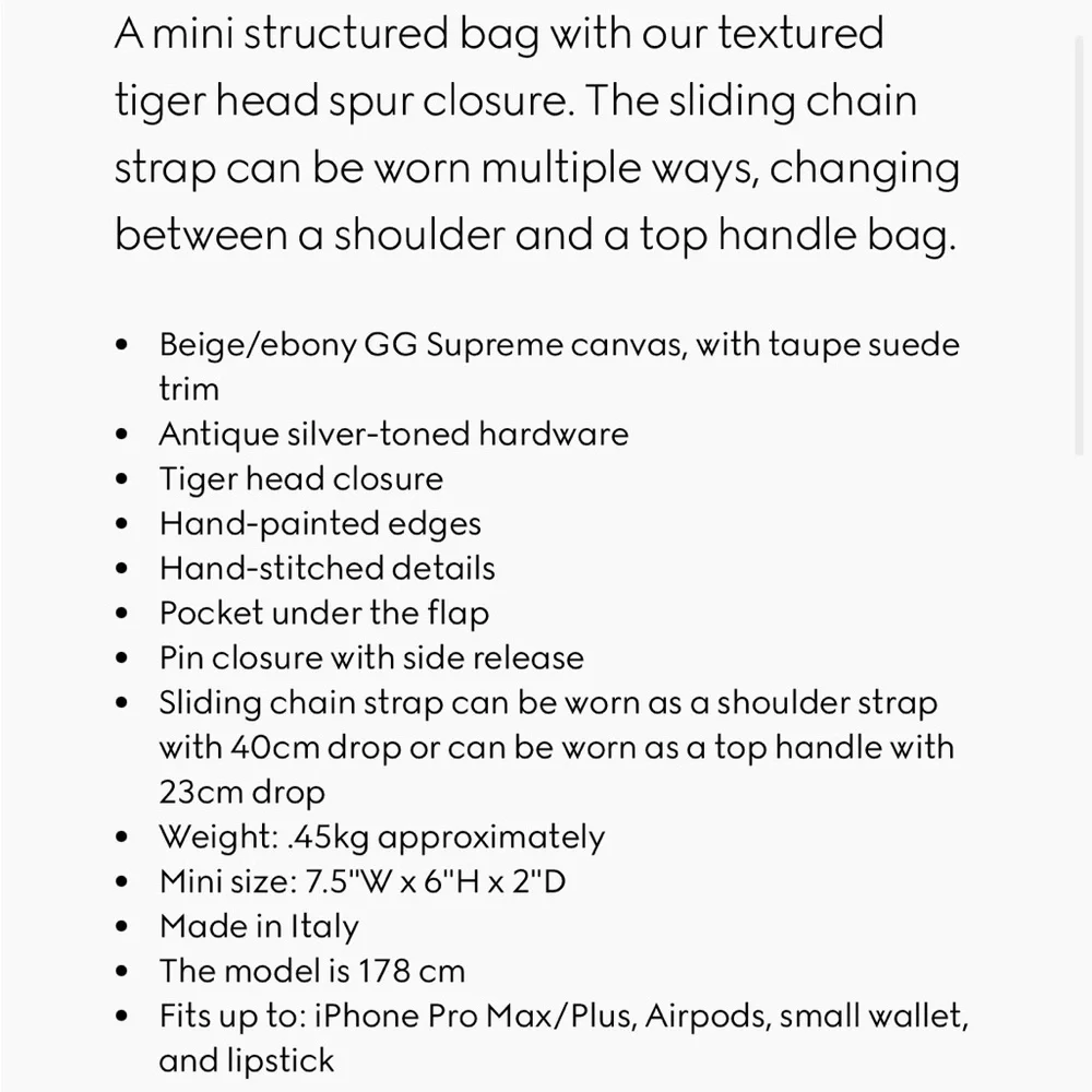 Authentic Gucci Dionysus GG supreme mini bag - Picture 9 of 15